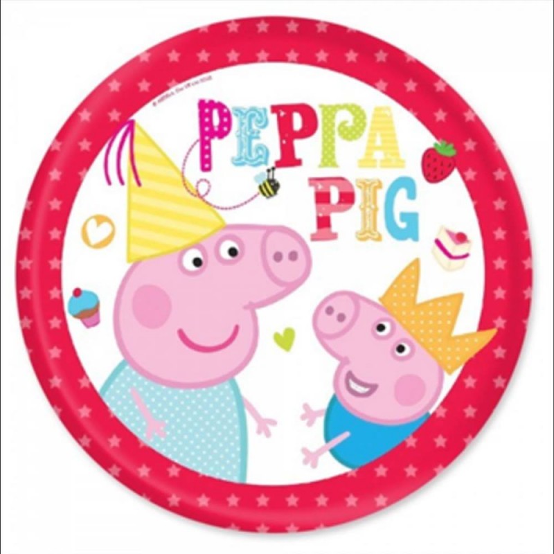 Peppa Pig Paper Plates - 23cm (Pack of 8) - Anilas UK
