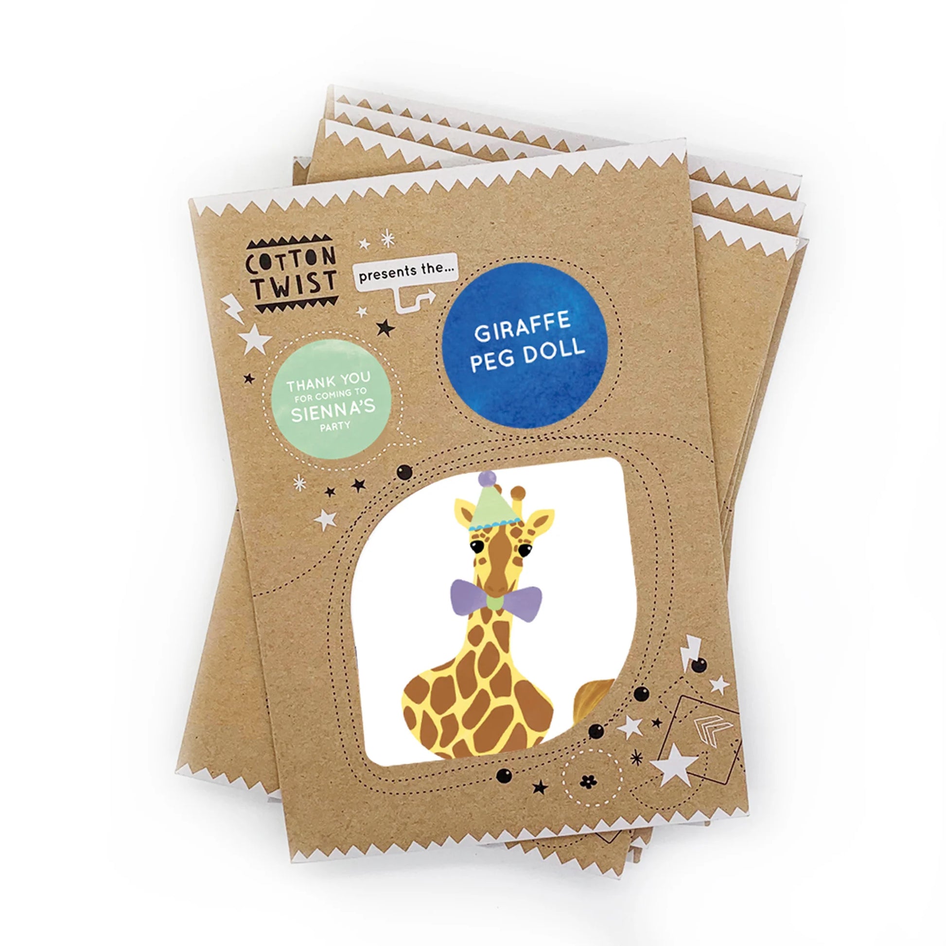 Make Your Own Giraffe Peg Doll - Anilas UK