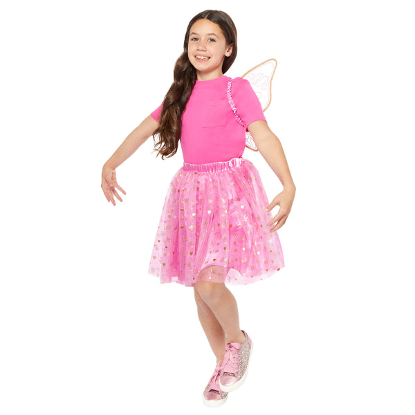Girls’ Butterfly Costume with Wings and Tutu Front View