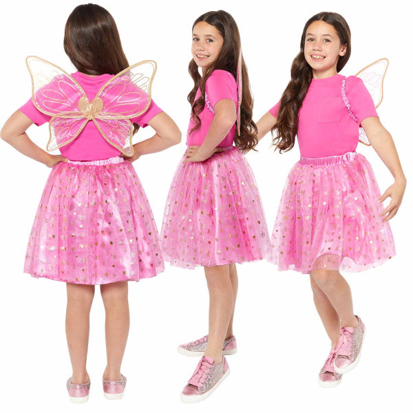 Girls’ Butterfly Costume with Wings and Tutu All Views