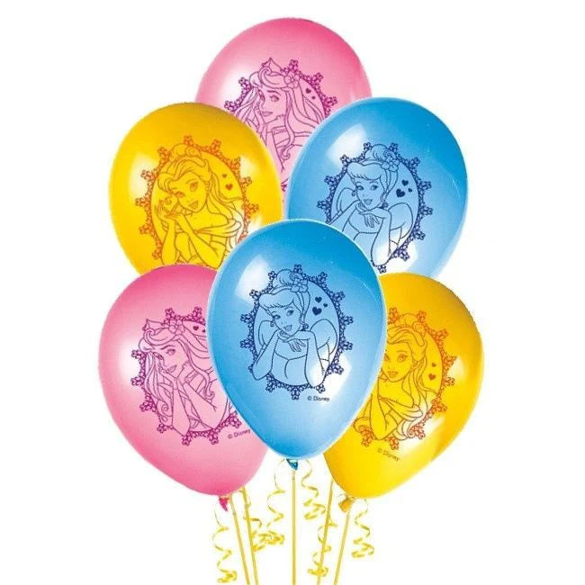 Disney Princess Printed Latex Balloons (Pack of 8) - Anilas UK