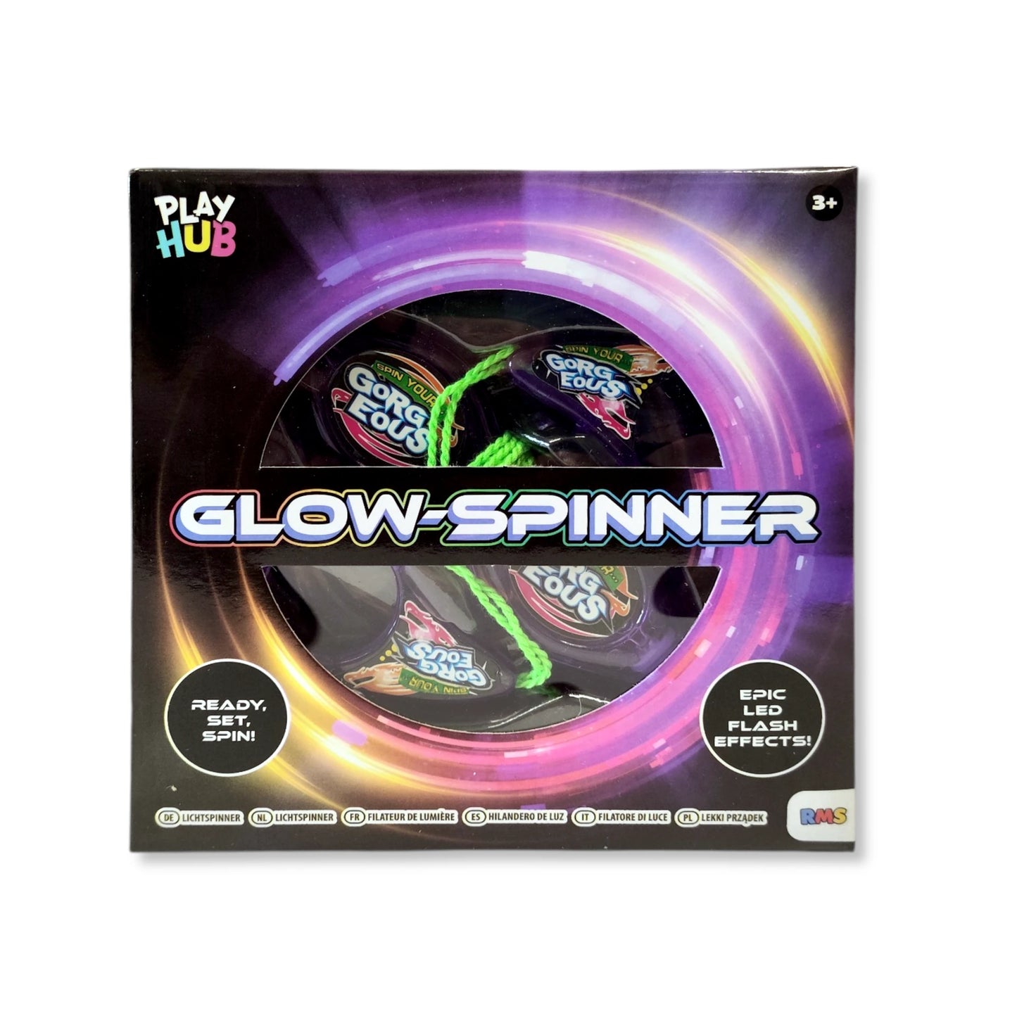 LED Light Up Glowing Fidget Spinner Toy