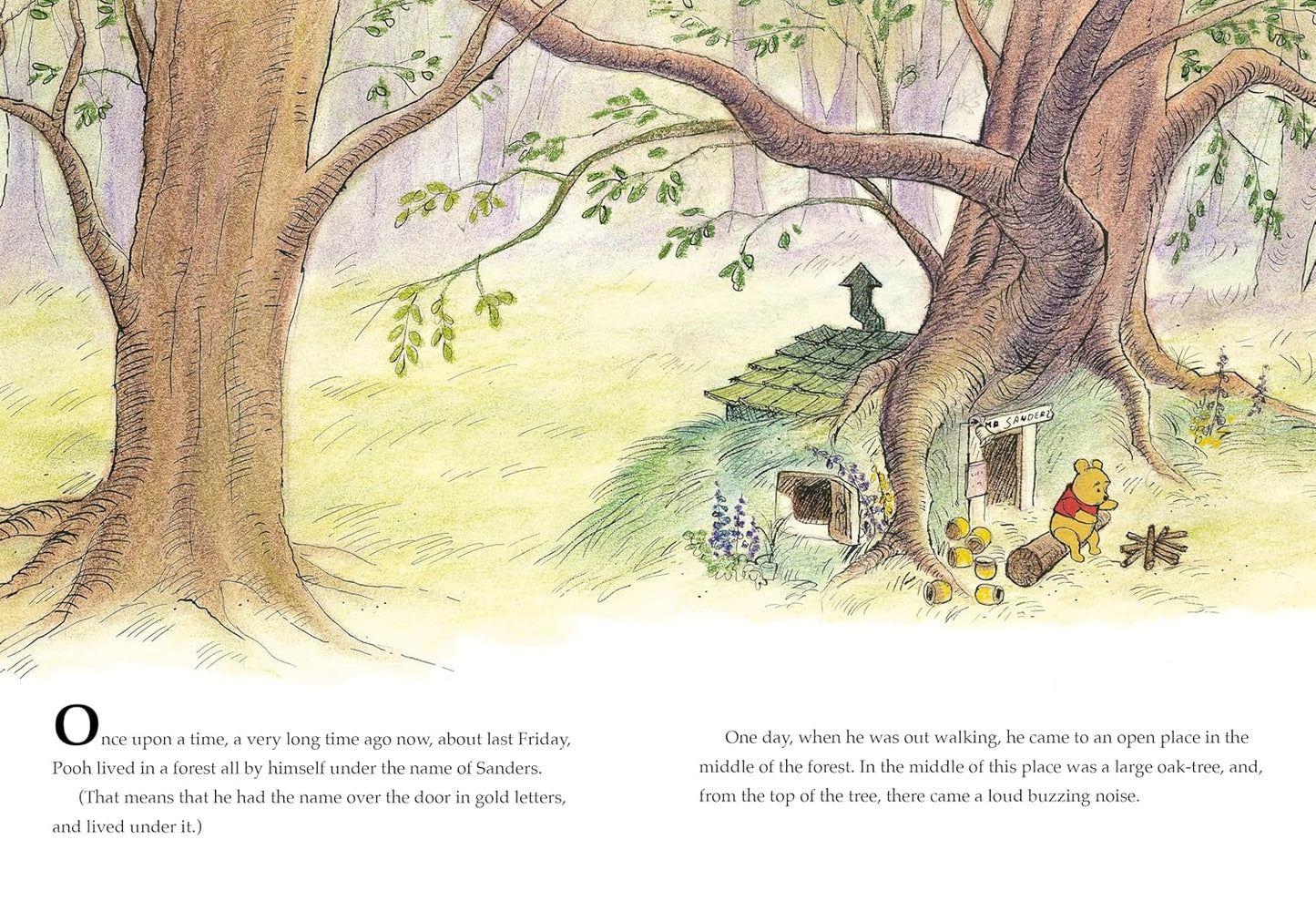 Beautiful artwork in Disney Winnie the Pooh Golden Tales