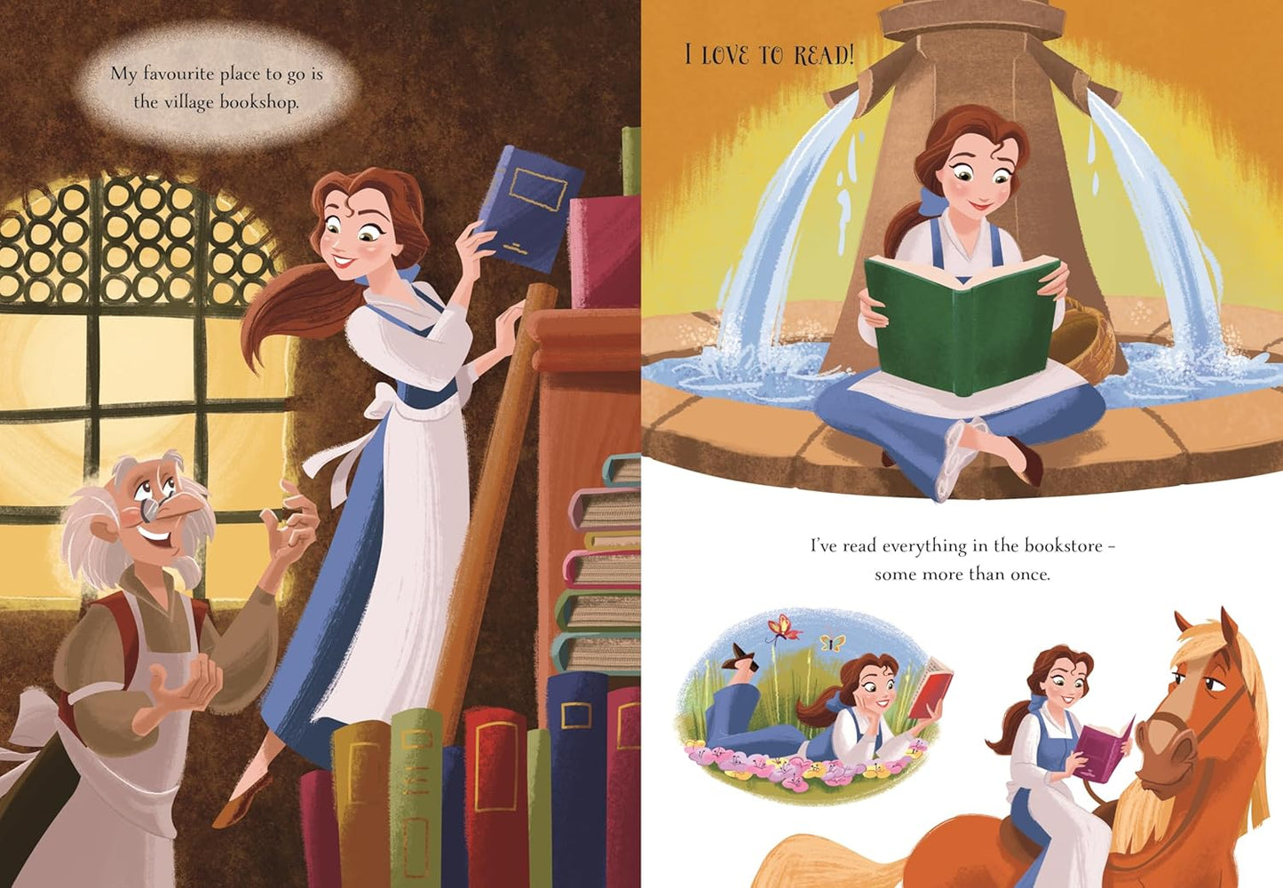 Beautiful artwork in Disney Beauty and the Beast Golden Tales