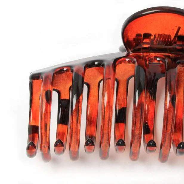Girls Tortoiseshell Claw Hairclip, 9 cm, Plastic with Metal Hinge - Anilas UK
