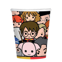 
              Harry Potter 250ml Paper Party Cups pack of 8 with vibrant Hogwarts-themed designs for eco-friendly parties
            