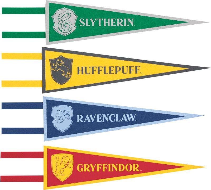 Harry Potter Felt Pennant Bunting, 4 Flags, 36 x 10 cm for Themed Parties