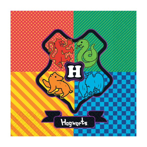 Harry Potter Hogwarts 33cm Paper Napkins featuring vibrant Hermione cartoon design for themed parties