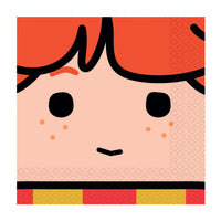 
              Harry Potter Hogwarts 33cm Paper Napkins with playful Ron cartoon design for kids’ parties
            