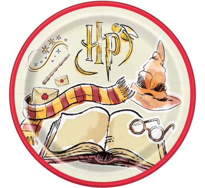 Harry Potter Paper Plates - 21.9cm (Pack of 8) - Anilas UK