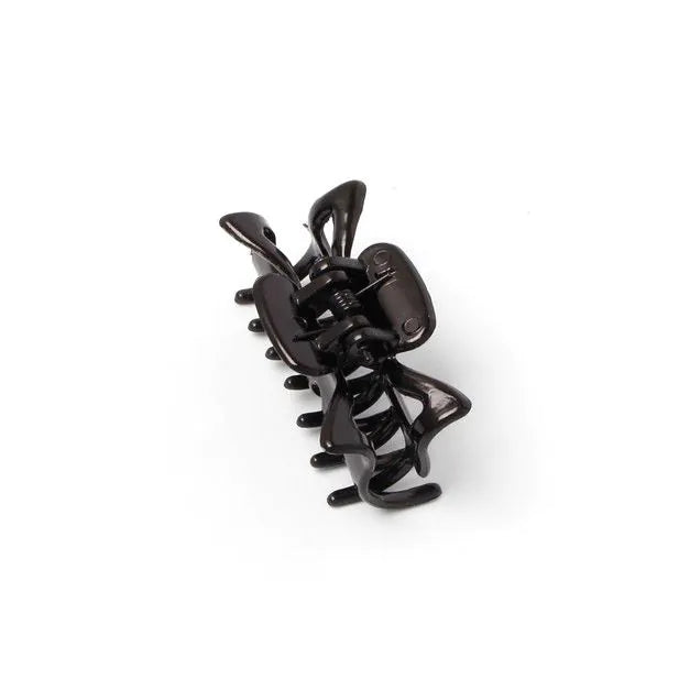 Recycled Black Hair Clamps, 4 cm, Set of 3, Eco-Friendly - Anilas UK