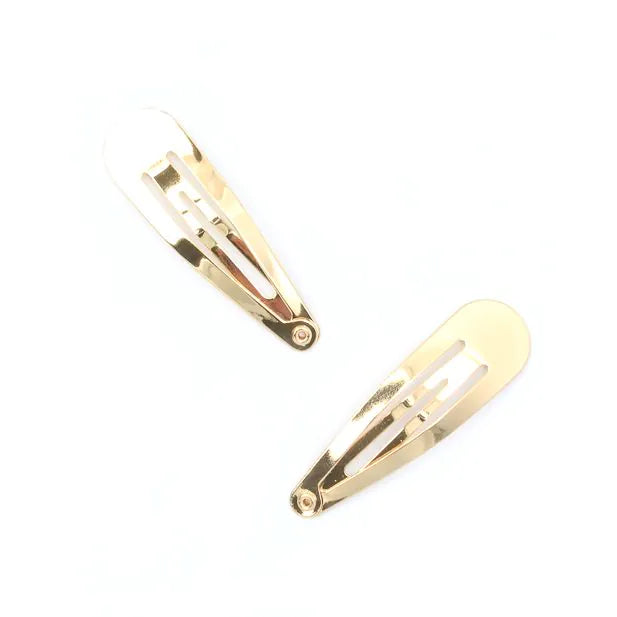 Gold Hair Bendies Snap Clips Sleepies Hair Accessories -5cm (Pack of 6) - Anilas UK
