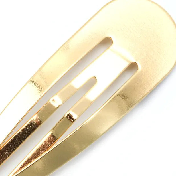 Gold Hair Bendies Snap Clips Sleepies Hair Accessories -5cm (Pack of 6) - Anilas UK