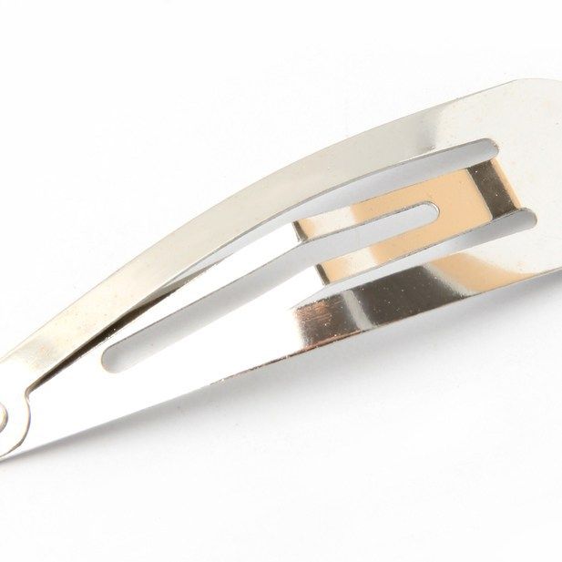 Silver Hair Bendies Snap Clips Sleepies Hair Accessories -5cm (Pack of 6) - Anilas UK