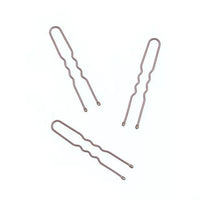 Brown Waved Hair Pins - 45mm (Pack of 36) - Anilas UK