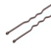
              Brown Waved Hair Pins - 45mm (Pack of 36) - Anilas UK
            