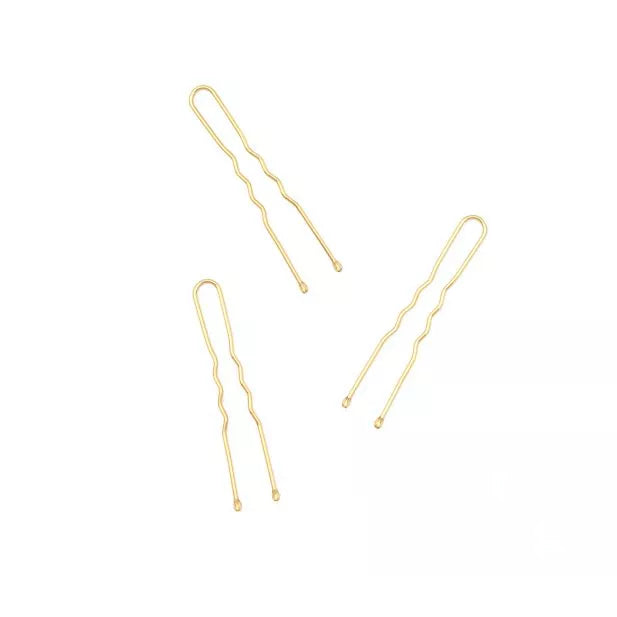 Blonde Waved Hair Pins - 45mm (Pack of 36) - Anilas UK