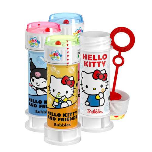 Hello Kitty and Friends Bubble Tub with Wand 60ml with puzzle lid