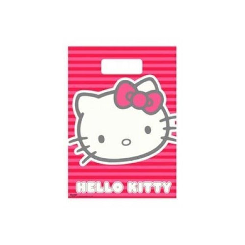 Hello Kitty Plastic Party Loot Bags (pack of 8) - Anilas UK