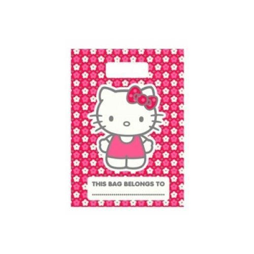 Hello Kitty Plastic Party Loot Bags (pack of 8) - Anilas UK
