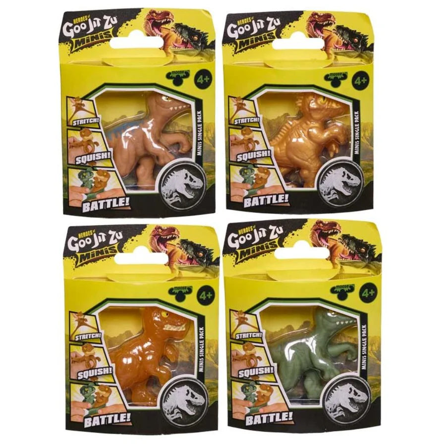Heroes of Goo Jit Zu Jurassic Minis Assorted Stretchy Dinosaurs - Anilas UK