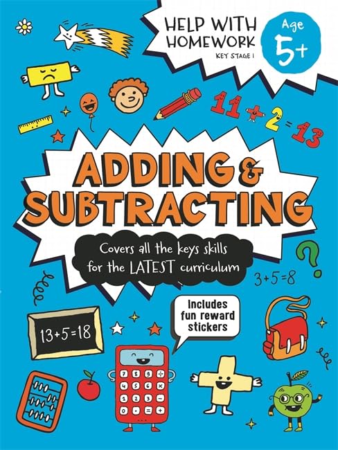 Help with Homework Adding & Subtracting Book Age 5+ cover