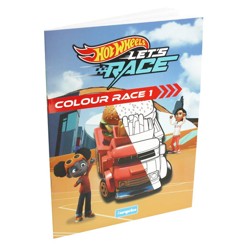 Hot Wheels Let's Race Colour Race 1 Colouring Book for Kids
