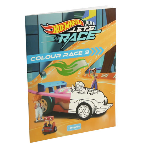 Hot Wheels Let's Race Colour Race 1 Colouring Book for Kids