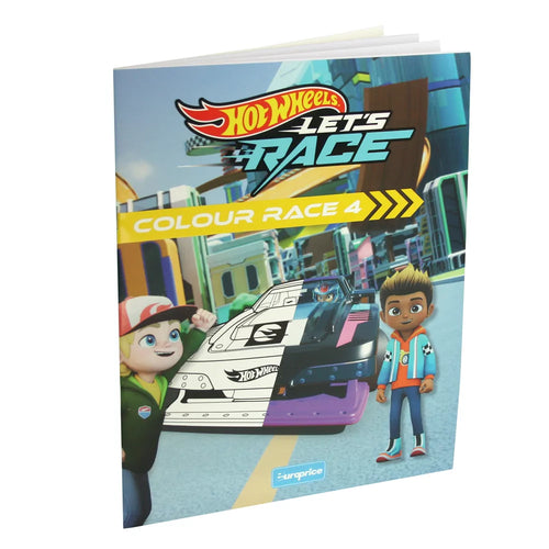 Hot Wheels Let's Race Colour Race 4 Colouring Book for Kids