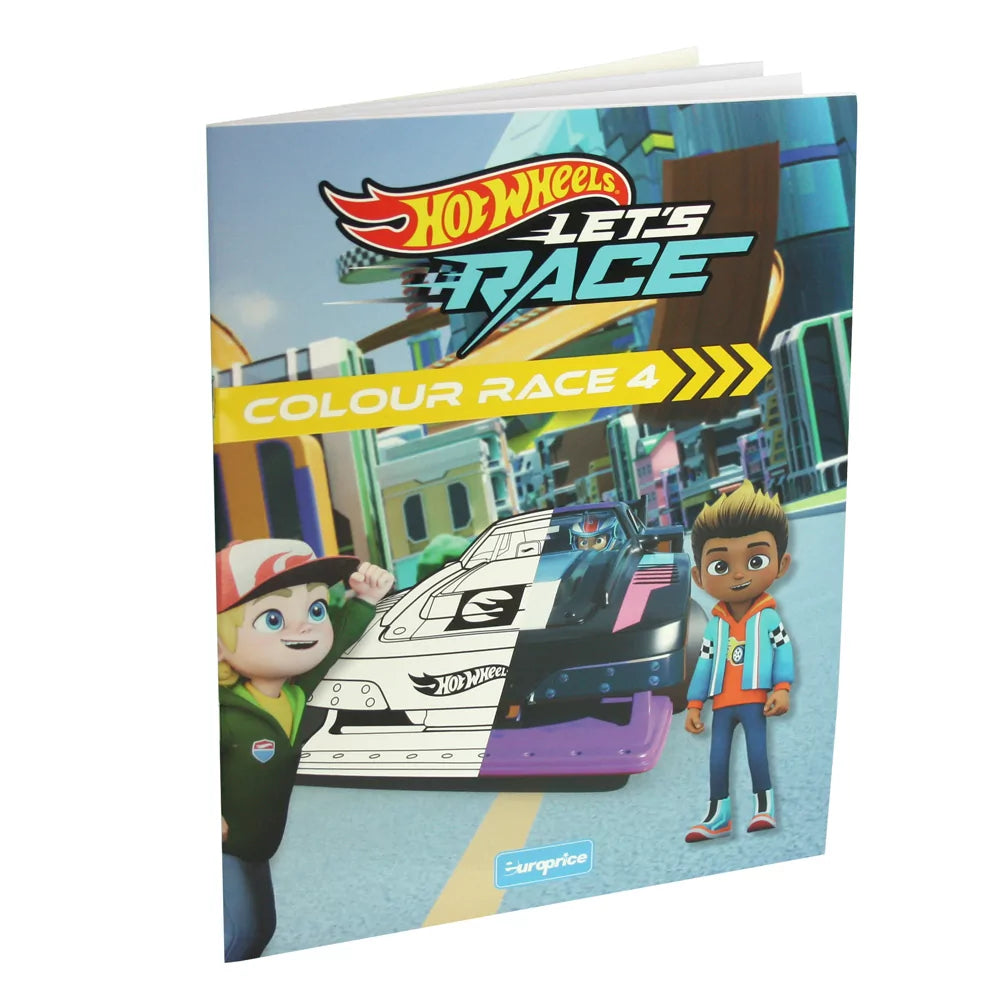 Hot Wheels Let's Race Colour Race 4 Colouring Book for Kids
