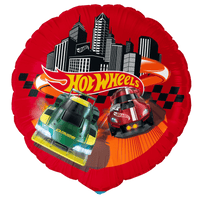 Hot Wheels Party Foil Balloon 46cm with vibrant car designs