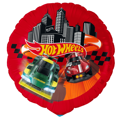 Hot Wheels Party Foil Balloon 46cm with vibrant car designs
