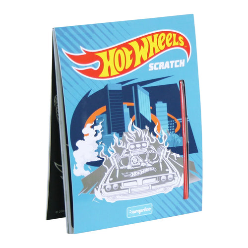 Hot Wheels Scratch Art Book, 12 Pages for children’s crafting