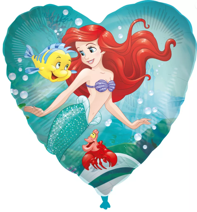 Ariel Curious Foil Balloon - Anilas UK