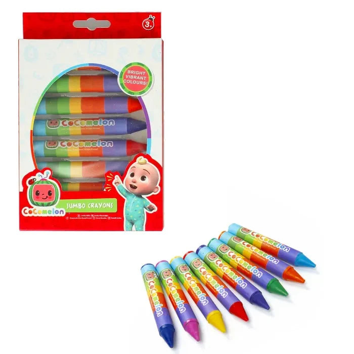 CoComelon Jumbo Crayons (8 Pack) - Anilas UK