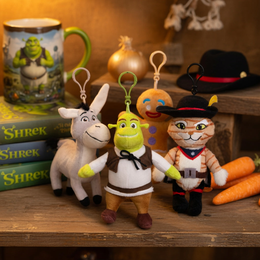 Plush Shrek Bagclips 12cm - Anilas UK