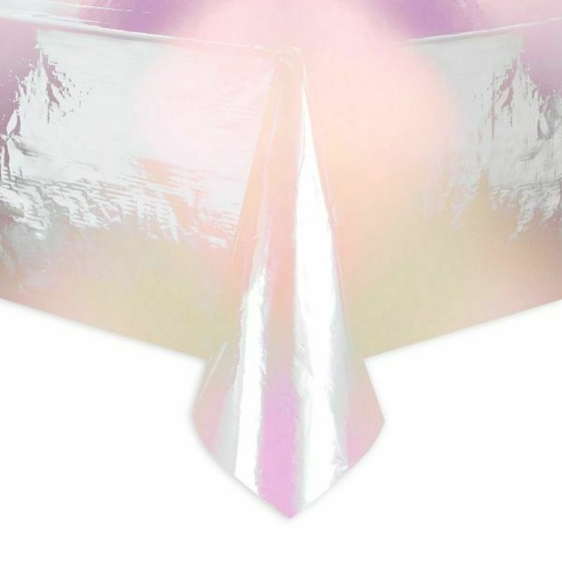 Iridescent Foil Party Table Cover (127x213 cm) - Anilas UK
