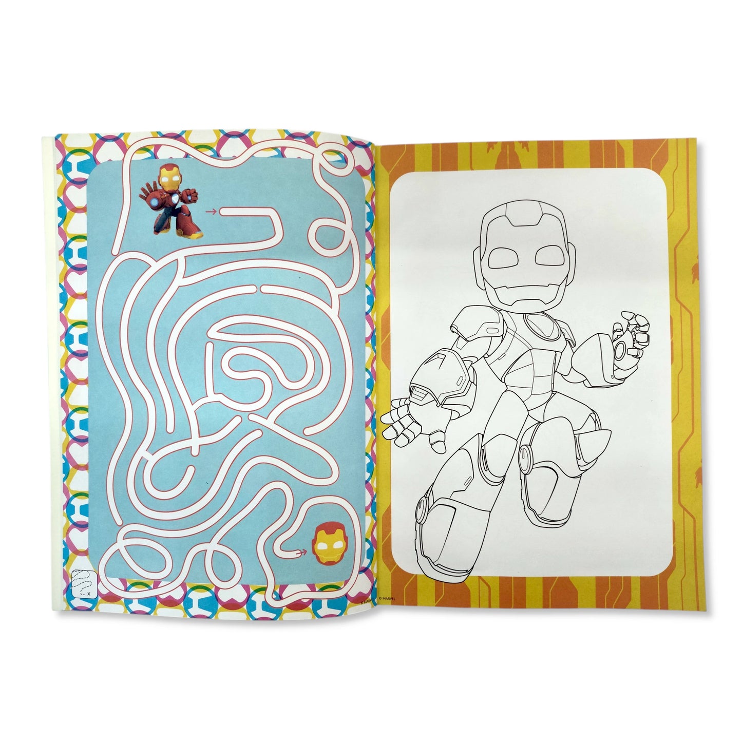 Iron Man and his Amazing Friends Colouring Book with Stickers & Pencils