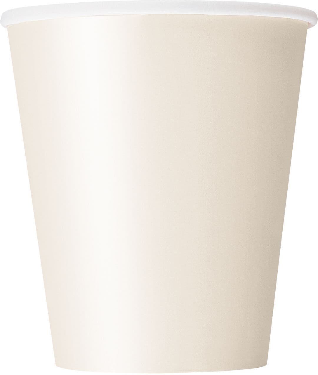 Ivory Party Paper Cups (Pack of 8) - Anilas UK
