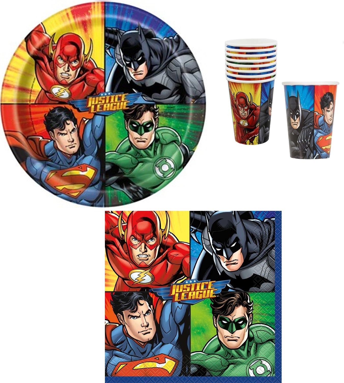 Anila's Justice League Party Pack for 16 people - Anilas UK