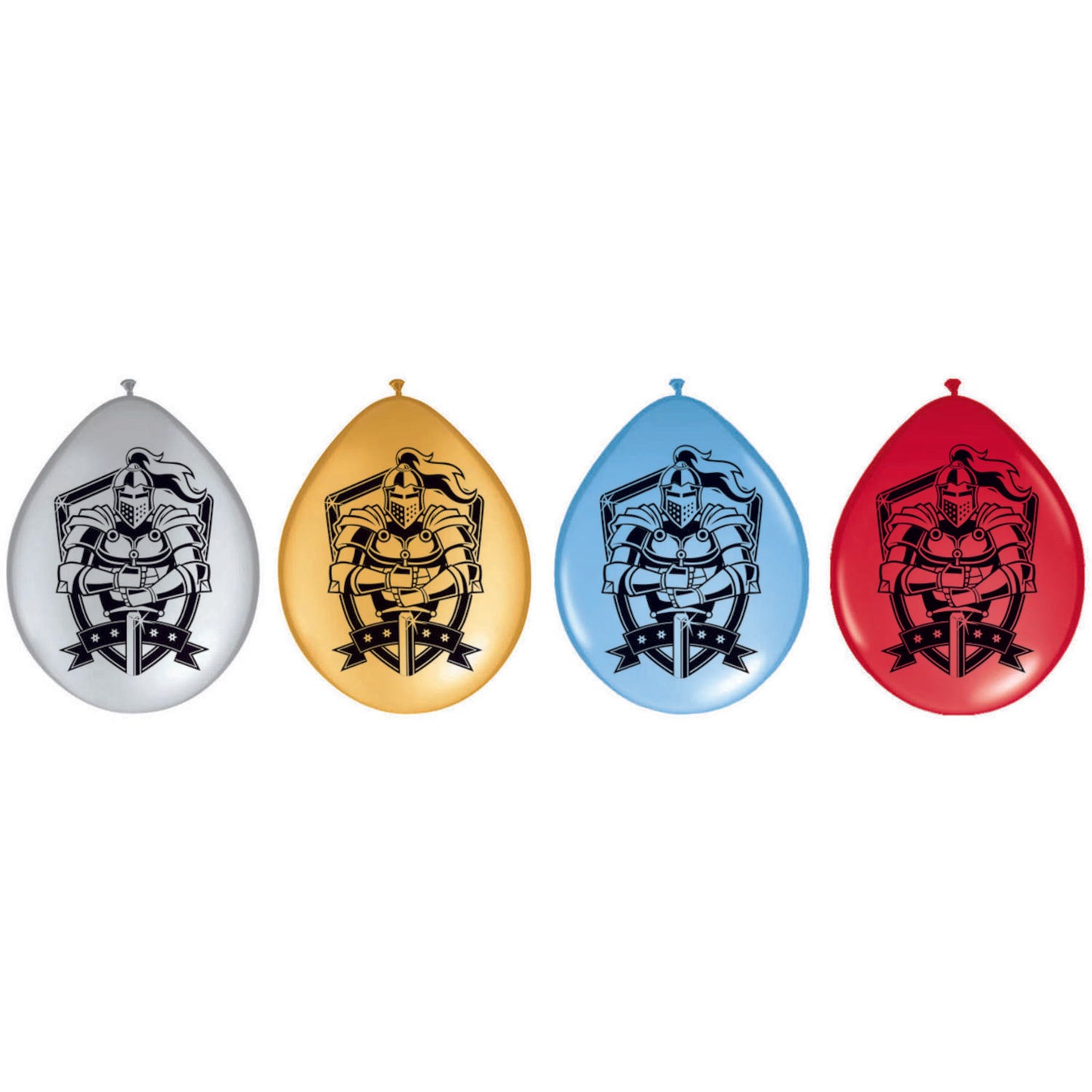Knight Reinier Latex Balloons – pack of 8 30 cm balloons with knight design