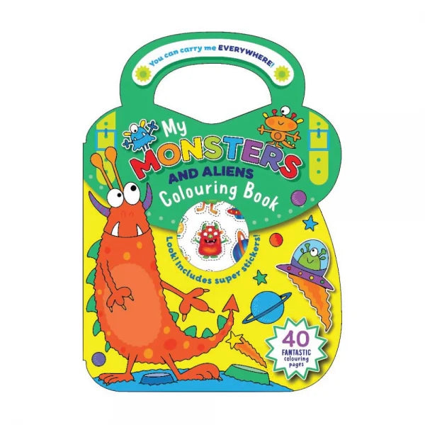 Colouring & Sticker Bag Book: Animals & Monsters
