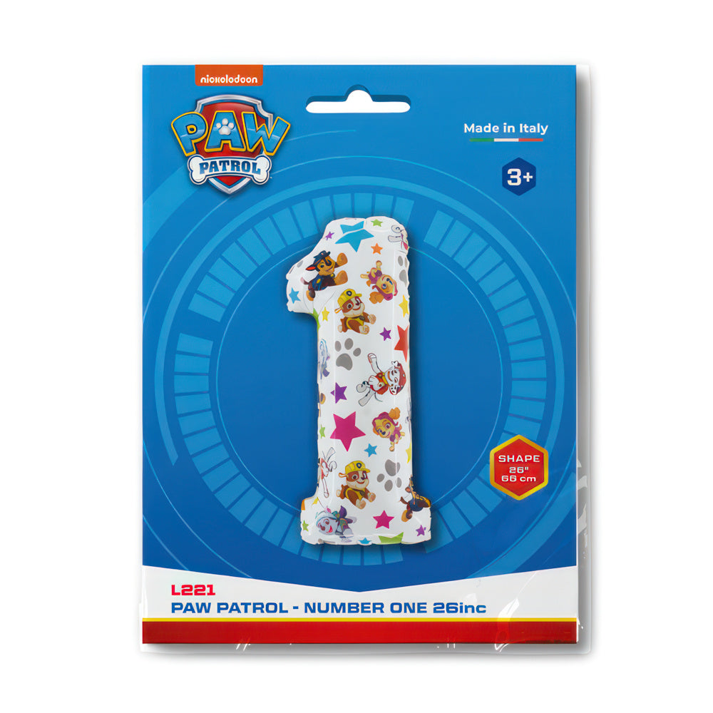 Age 1 Paw Patrol Party Balloon - Anilas UK