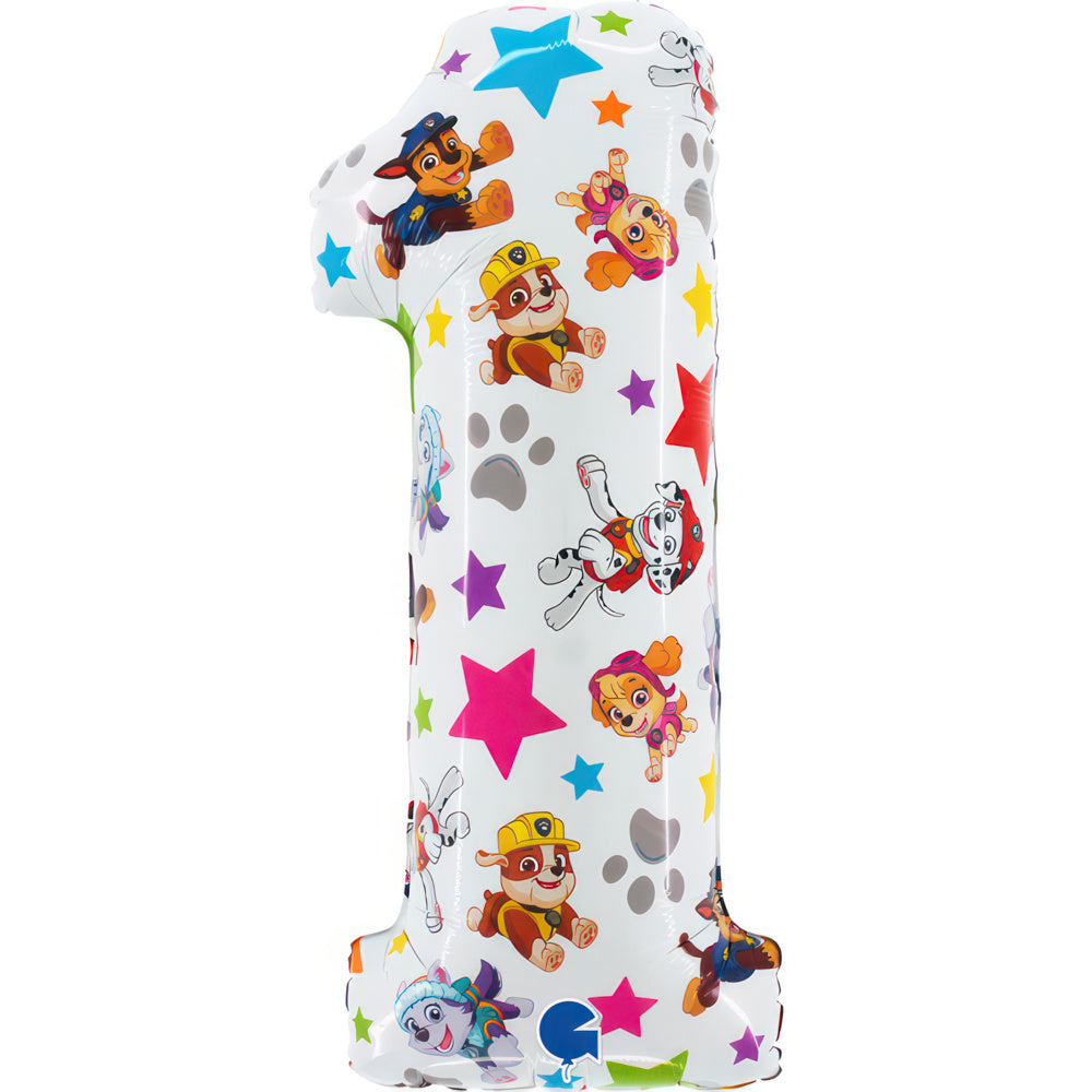 Age 1 Paw Patrol Party Balloon - Anilas UK