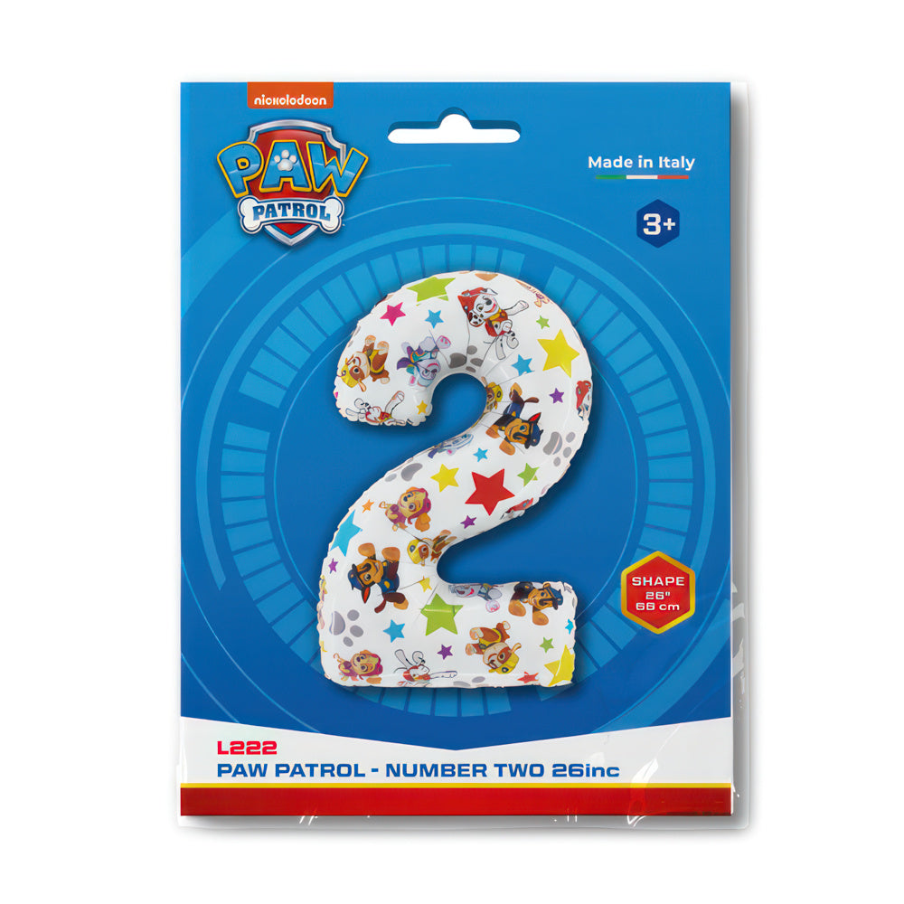 Age 2 Paw Patrol Party Balloon - Anilas UK