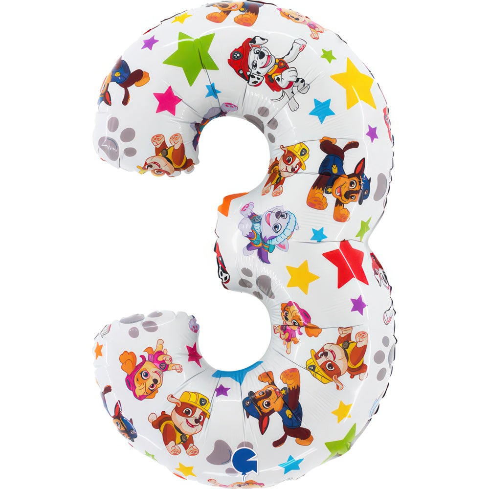 Age 3 Paw Patrol Party Balloon - Anilas UK