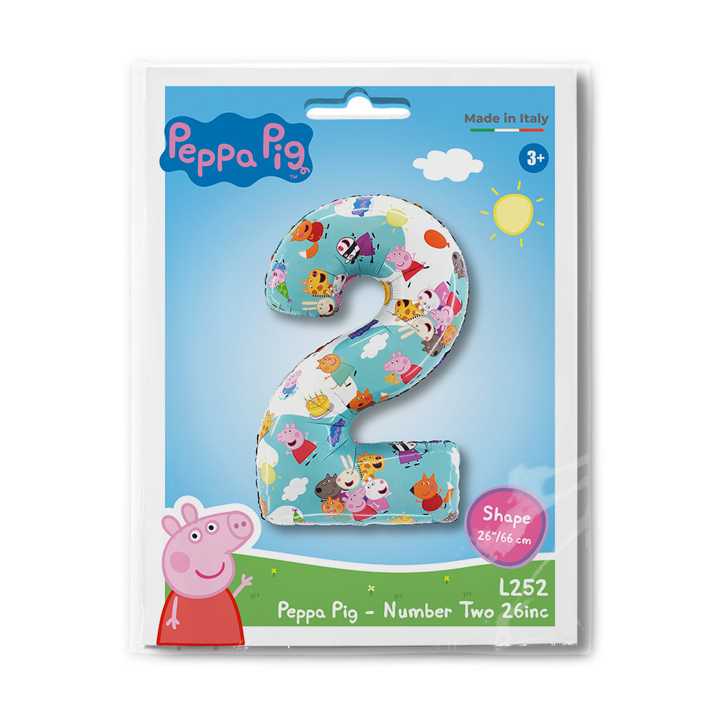 Peppa Pig Party Balloon - Age 2 - Anilas UK