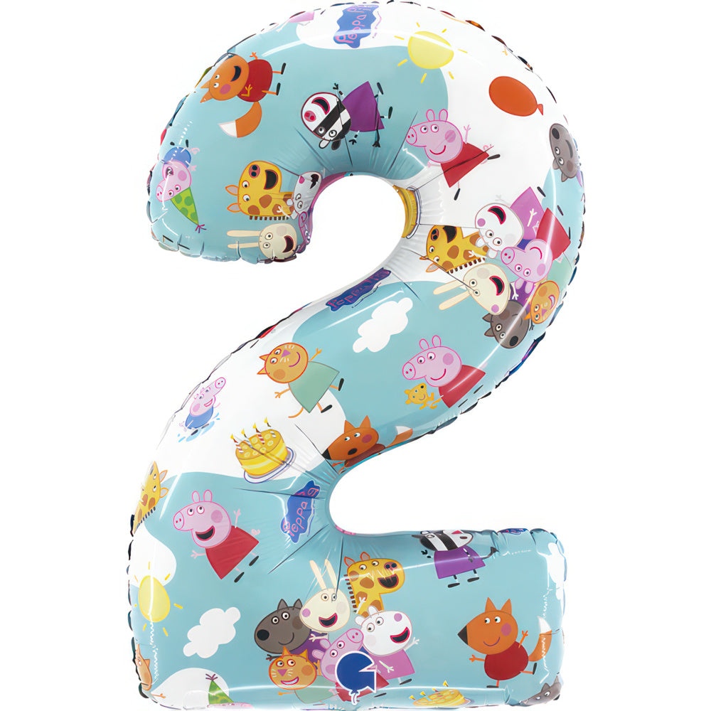 Peppa Pig Party Balloon - Age 2 - Anilas UK