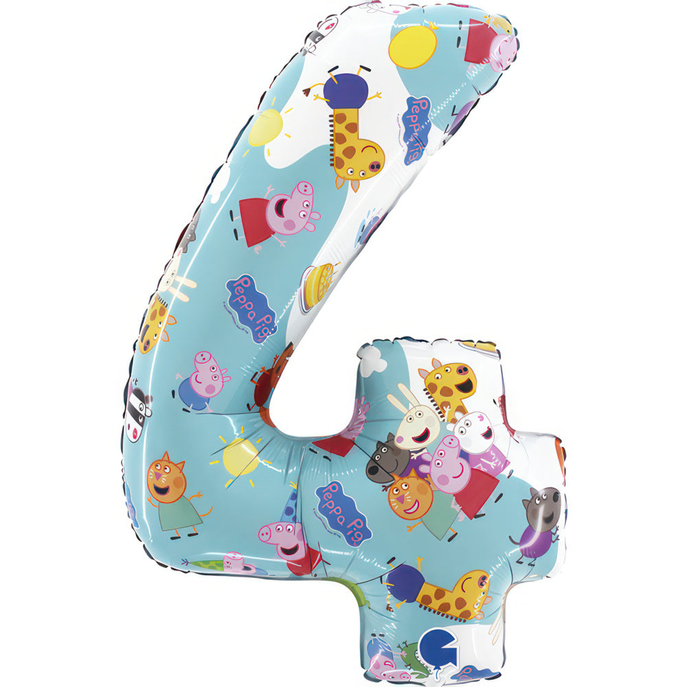 Peppa Pig Party Balloon - Age 4 - Anilas UK