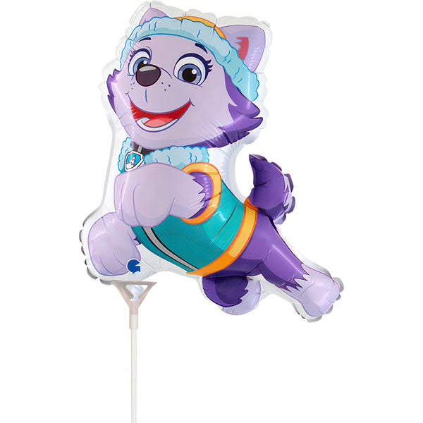 14" Paw Patrol Everest Air Fill Foil Balloons - Anilas UK
